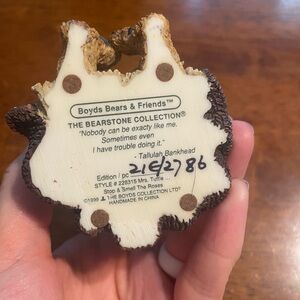 Boyds Bears Brown and Cream Bearstone Figurine